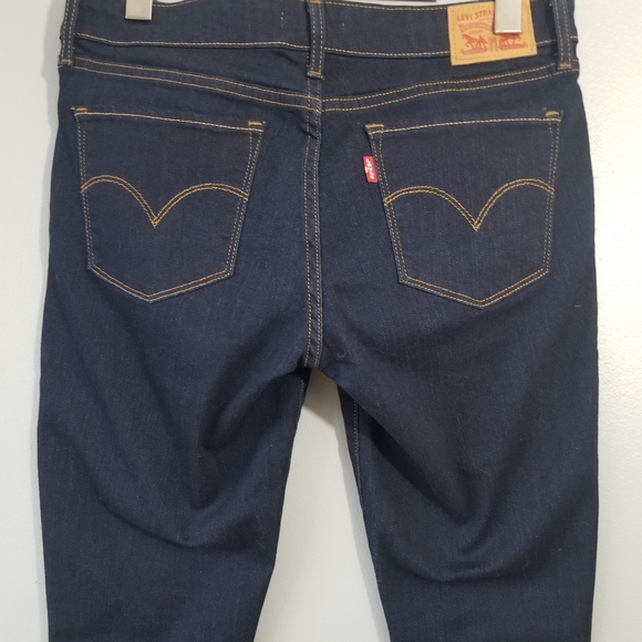 Levi's 711 Dark Wash Skinny Jeans Size 30 - Picture 7 of 12